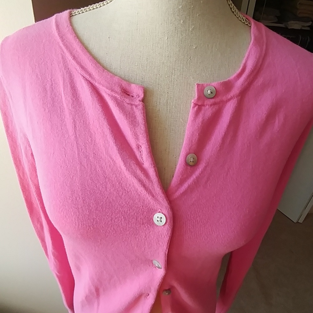 Pink Sweater Lightweight Cardigan - Picture 2 of 4